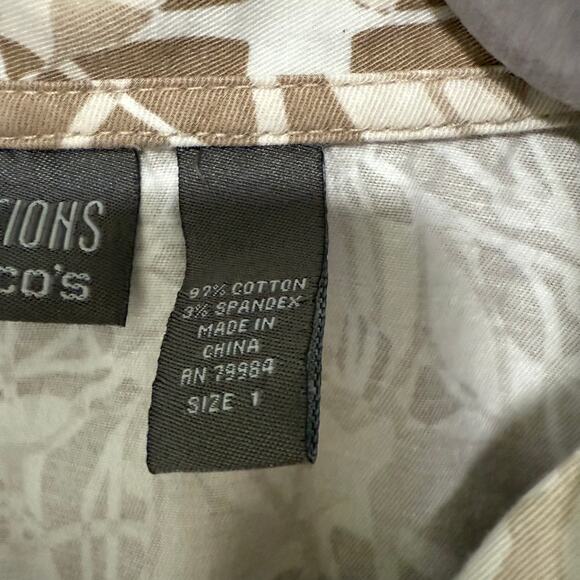 Addition by Chico's Women's Floral Button Front Jacket Size 1 - Picture 7 of 11